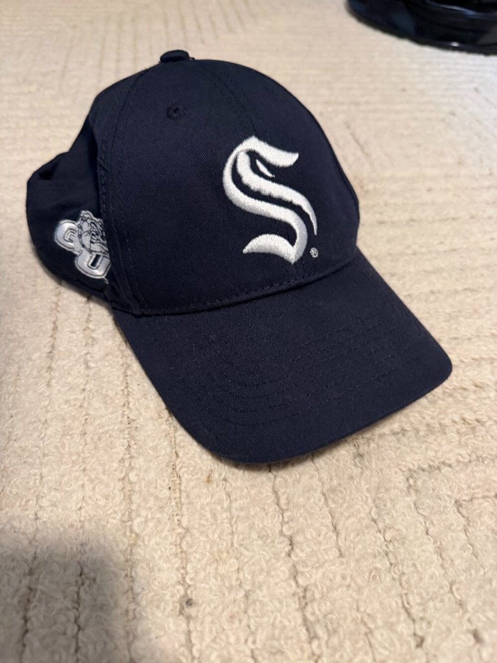 Seattle Kraken Gonzaga University Snapback Hat, Dark Blue